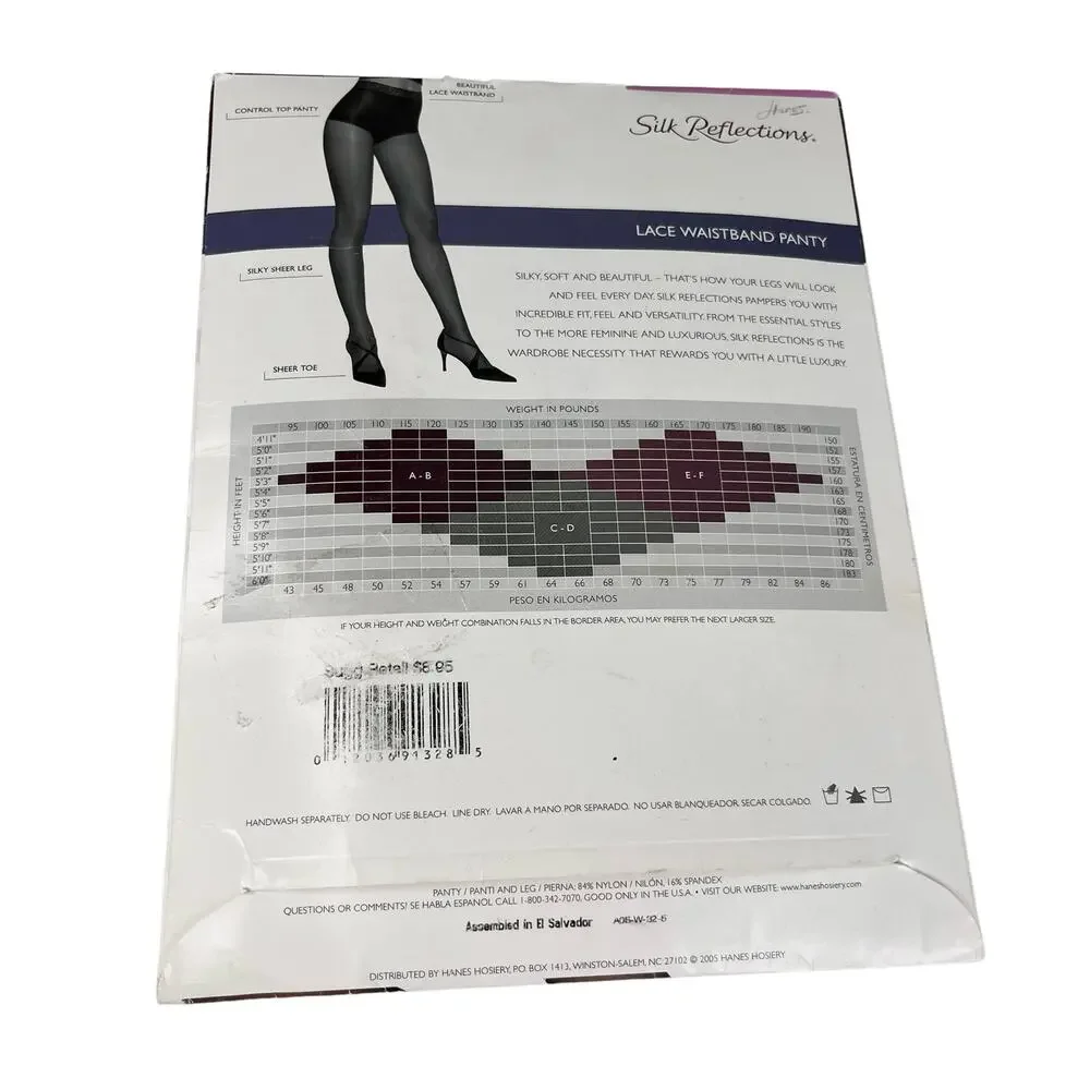 Lot of 3 Silk Reflections Size EF Sandalfoot Gray Control Top New